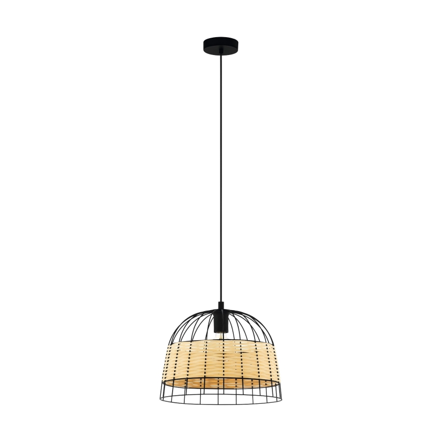 Eglo 55709 - Kattokruunu johdossa ANWICK 1xE27/40W/230V rottinki