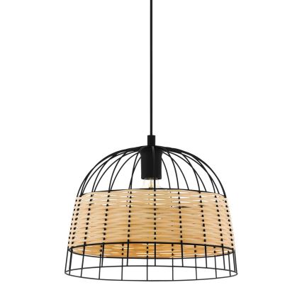 Eglo 55709 - Kattokruunu johdossa ANWICK 1xE27/40W/230V rottinki
