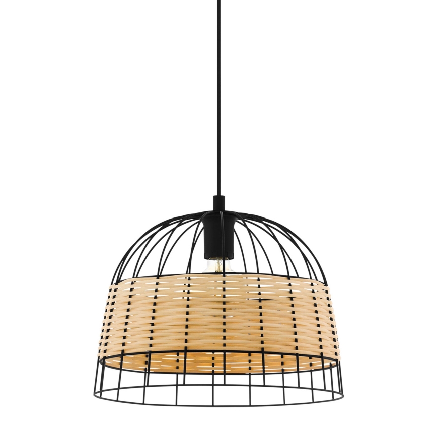 Eglo 55709 - Kattokruunu johdossa ANWICK 1xE27/40W/230V rottinki