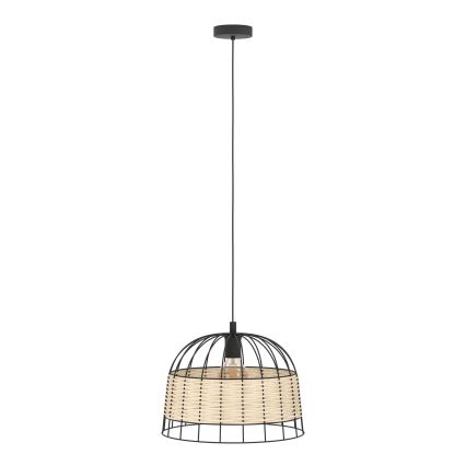 Eglo 55709 - Kattokruunu johdossa ANWICK 1xE27/40W/230V rottinki