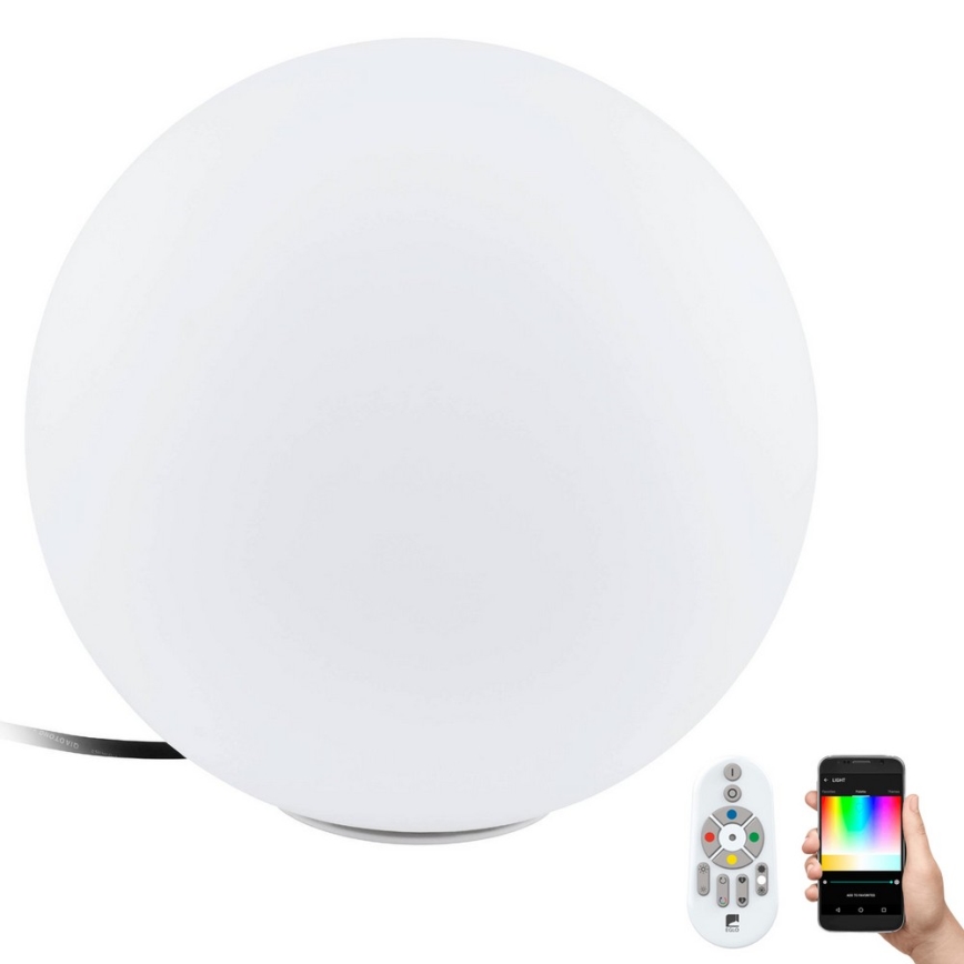 Eglo 55784 - LED RGBW Ulkovalo MONTEROLO-C 1xE27/9W/230V IP65 halkaisija 39 cm + kauko-ohjaus
