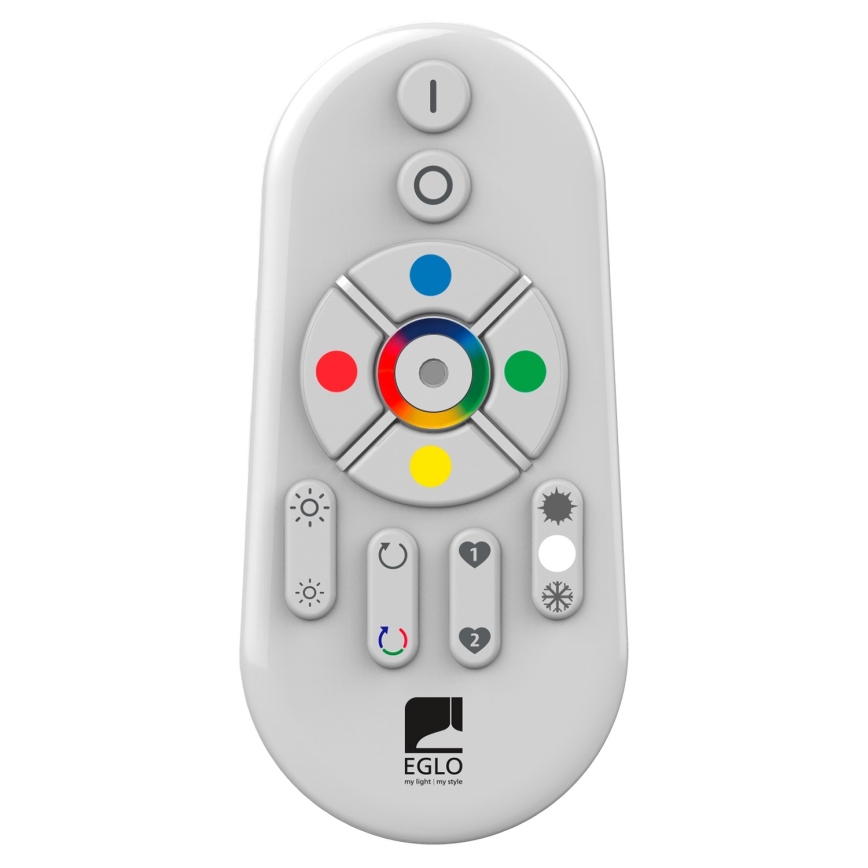 Eglo 55784 - LED RGBW Ulkovalo MONTEROLO-C 1xE27/9W/230V IP65 halkaisija 39 cm + kauko-ohjaus