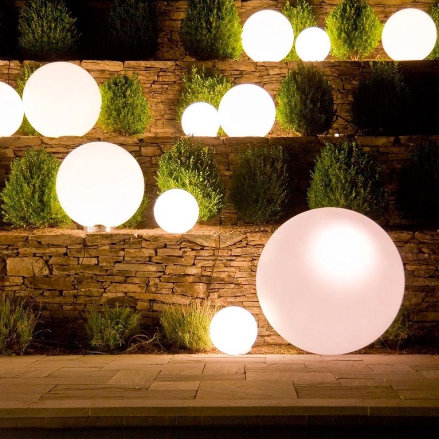 Eglo 55786 - LED RGBW Ulkovalaisin MONTEROLO-C 1xE27/9W/230V 2700-6500K IP65 halkaisija 30 cm + kauko-ohjaus