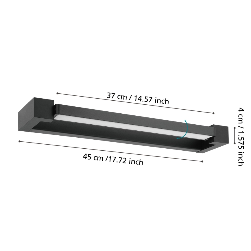 Eglo 56464 - Kylpyhuoneen LED-peilivalo GEMILIANA LED/8,9W/230V 4000K 45 cm IP44