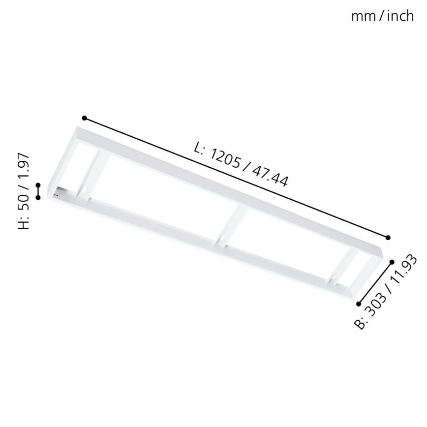 Eglo 61361 - Runko kattopaneelille SALOBRENA 1205x303mm