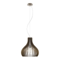 Eglo 61917 - Kattokruunu johdossa TINDORI 1xE27/60W/230V halkaisija 38 cm ruskea
