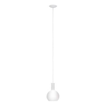 Eglo 62266 - Kattokruunu johdossa PASCOA PRO 1xE27/60W/230V 20 cm valkoinen