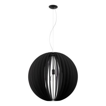 Eglo 63254 - Kattokruunu johdossa COSSANO PRO 1xE27/60W/230V halkaisija 70 cm musta