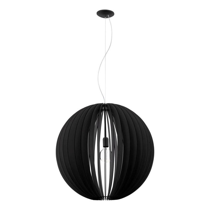 Eglo 63254 - Kattokruunu johdossa COSSANO PRO 1xE27/60W/230V halkaisija 70 cm musta
