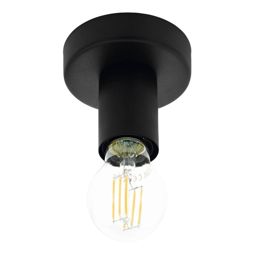 Eglo 64104 - Kattovalo IGUALA 1xE27/40W/230V musta