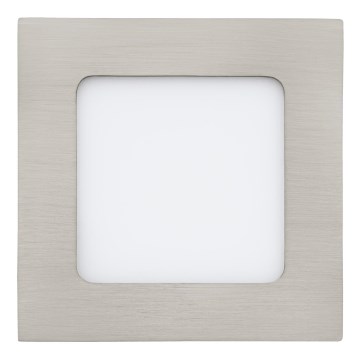 Eglo 64608 - LED upotettava valo FUEVA 1 PRO LED/5,5W/230V 3000K 12x12 cm mattakromi