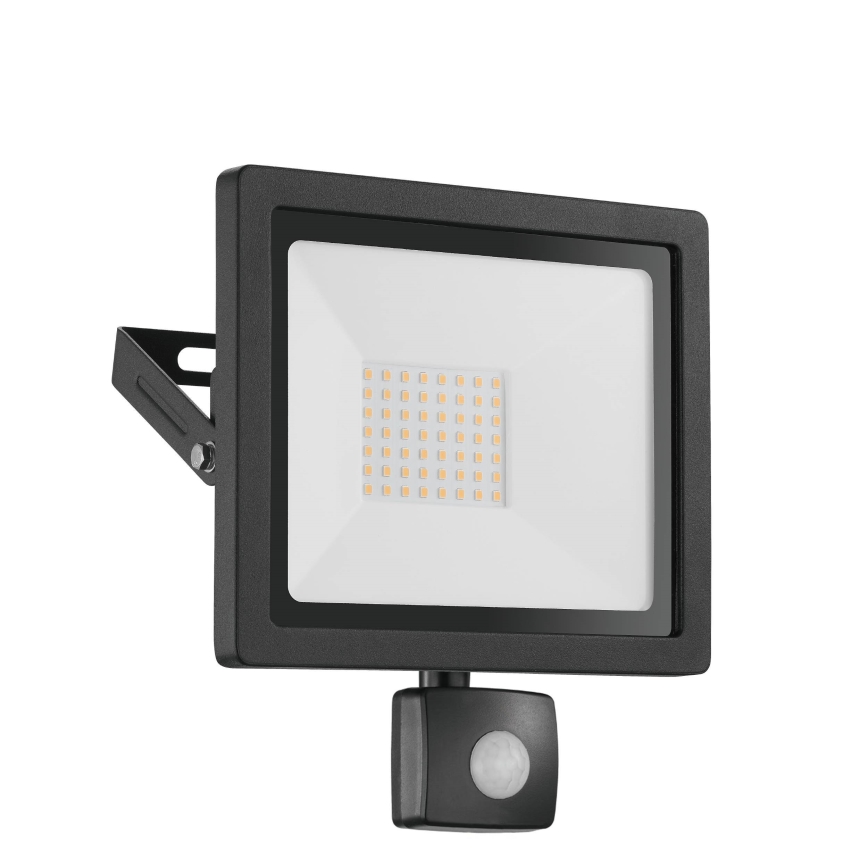 Eglo 64873 - LED-valonheitin anturilla FILETTI LED/50W/230V 3000K IP44 musta