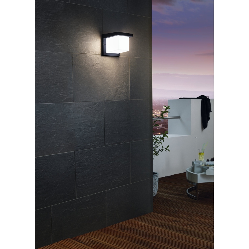 Eglo 65046 - LED-ulkoseinävalaisin DESELLA PRO LED/10W/230V IP54 antrasiitti