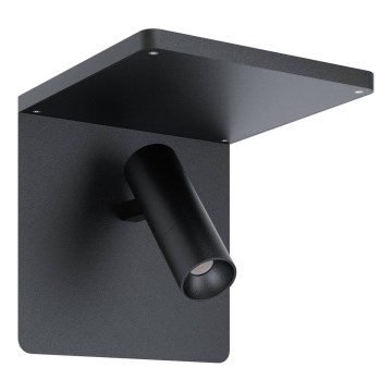 Eglo 67563 - LED Seinävalo hyllyllä CIGLIE LED/8,1W/230V musta