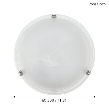 Eglo 7186 - Kattovalo SALOME 1xE27/60W/230V
