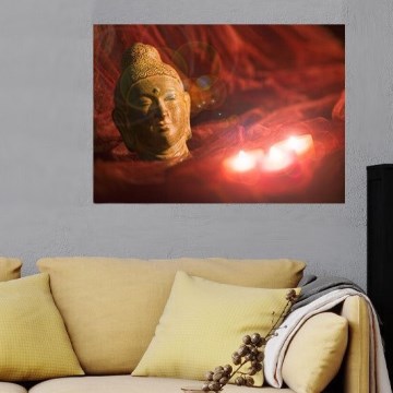 Eglo 75039 - LED-koristemaalaus BUDDHA 3xLED/0,02W/2xAA 30x45 cm