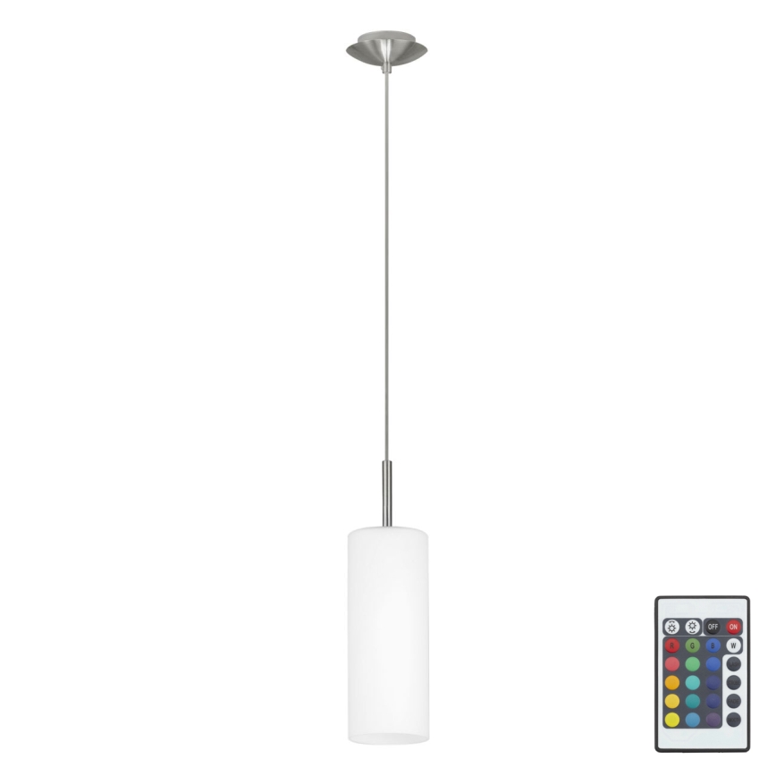 Eglo 75251 - LED RGB Himmentävä kattokruunu narulla ELLUNO-C E27/7,5W/230V
