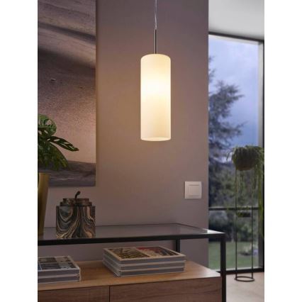 Eglo 75251 - LED RGB Himmentävä kattokruunu narulla ELLUNO-C E27/7,5W/230V