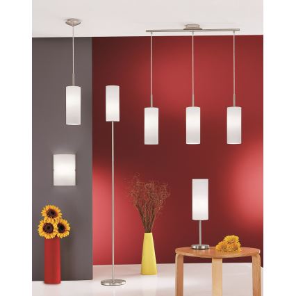 Eglo 75251 - LED RGB Himmentävä kattokruunu narulla ELLUNO-C E27/7,5W/230V