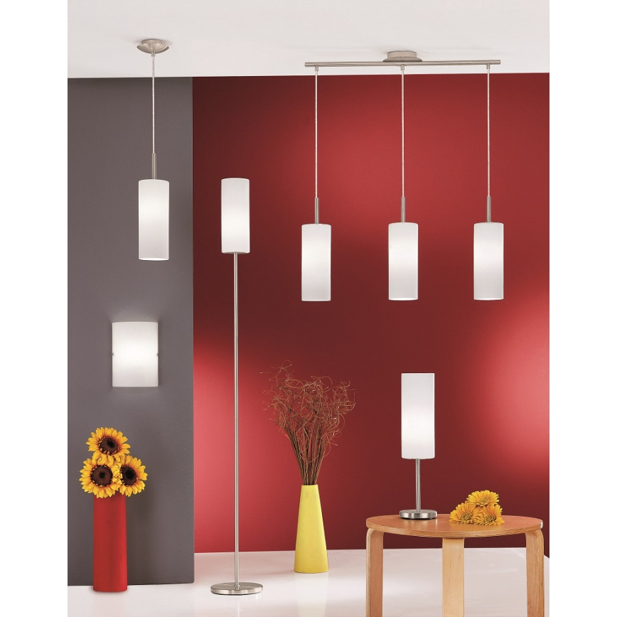 Eglo 75251 - LED RGB Himmentävä kattokruunu narulla ELLUNO-C E27/7,5W/230V