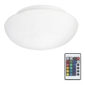 Eglo 75351 - LED RGB himmennettävä kattovalaisin ELLA-C 1xE27/7,5W/230V + kaukosäädin