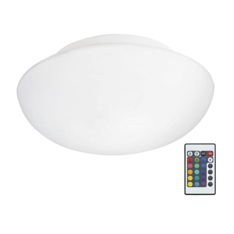 Eglo 75352 - Himmennettävä LED RGB-kattovalaisin ELLA-C 2xE27/7,5W/230V + kaukosäädin