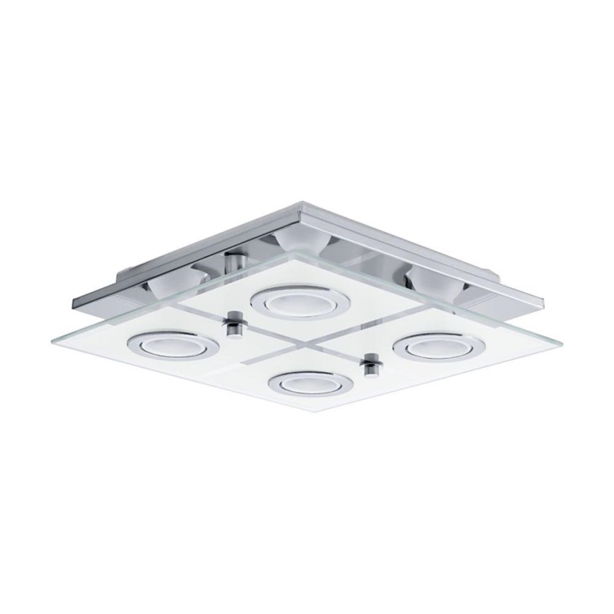 Eglo 75378 - LED RGBW Himmennettävä kattovalo CABO-C 4xGU10/4W/230V + kauko-ohjaus