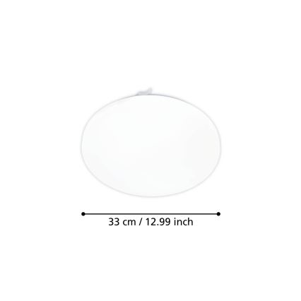 Eglo - LED-kattovalaisin liiketunnistimella LED/15,5W/230V 3000K halkaisija 33 cm valkoinen