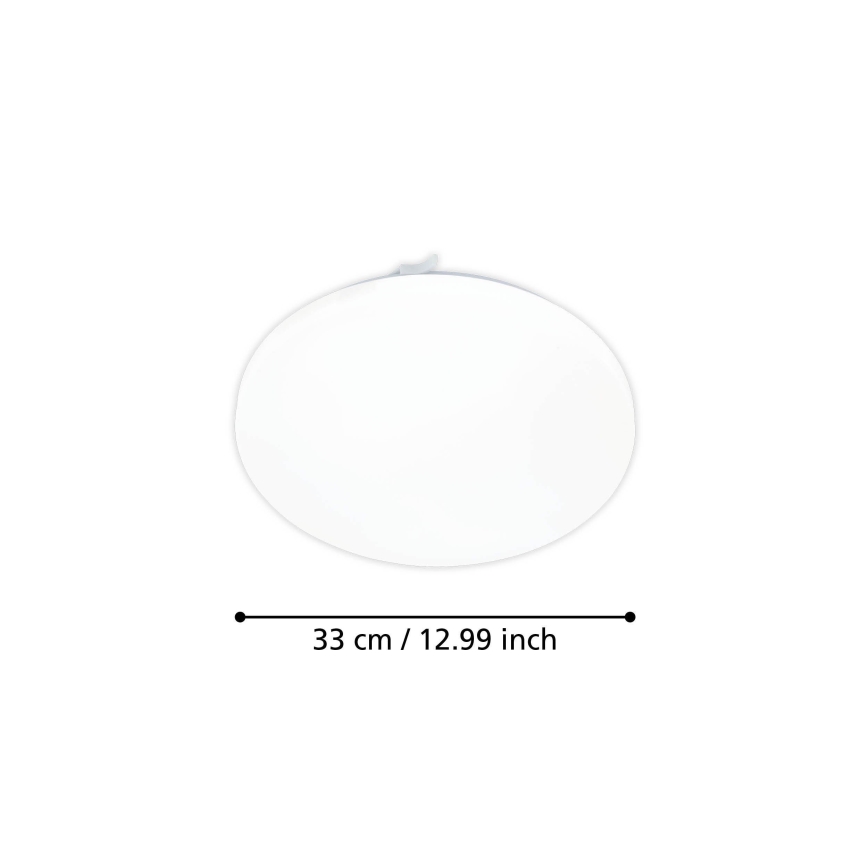 Eglo - LED-kattovalaisin liiketunnistimella LED/15,5W/230V 3000K halkaisija 33 cm valkoinen