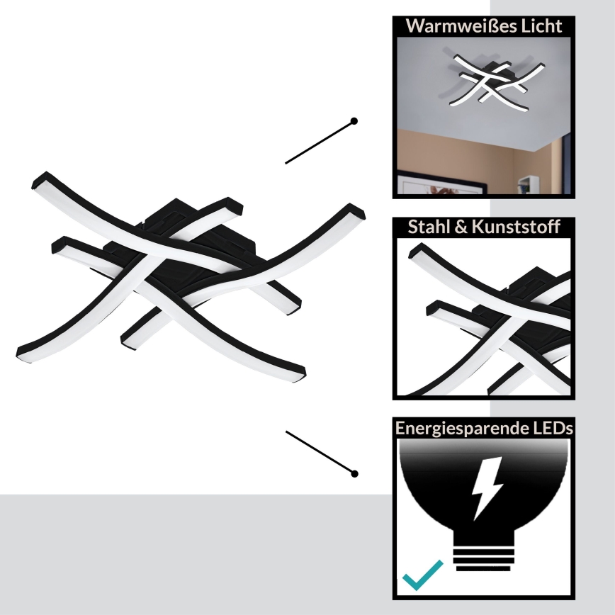 Eglo - Kiinteä LED-kattokruunu LED/16W/230V