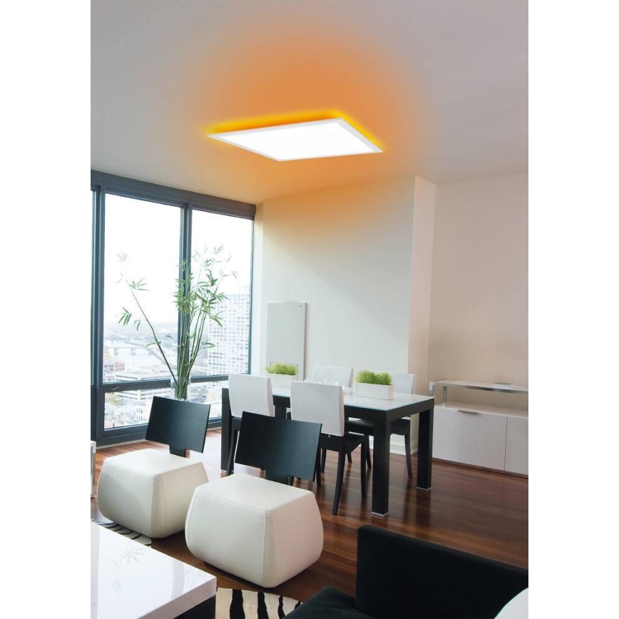 Eglo 75525 - LED RGBW Himmennettävä kattovalo SALOBRENA LED/12W/230V 2700-6500K + kauko-ohjaus