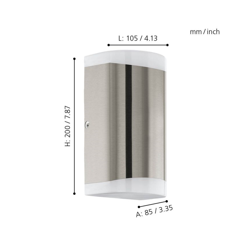Eglo - LED ulkoseinävalaisin 2xGU10/4,6W/230V IP44