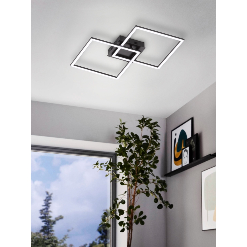 Eglo - LED  Himmennettävä pinta-asennettava kattokruunu LED/28W/230V 3000-6500K + kaukosäädin