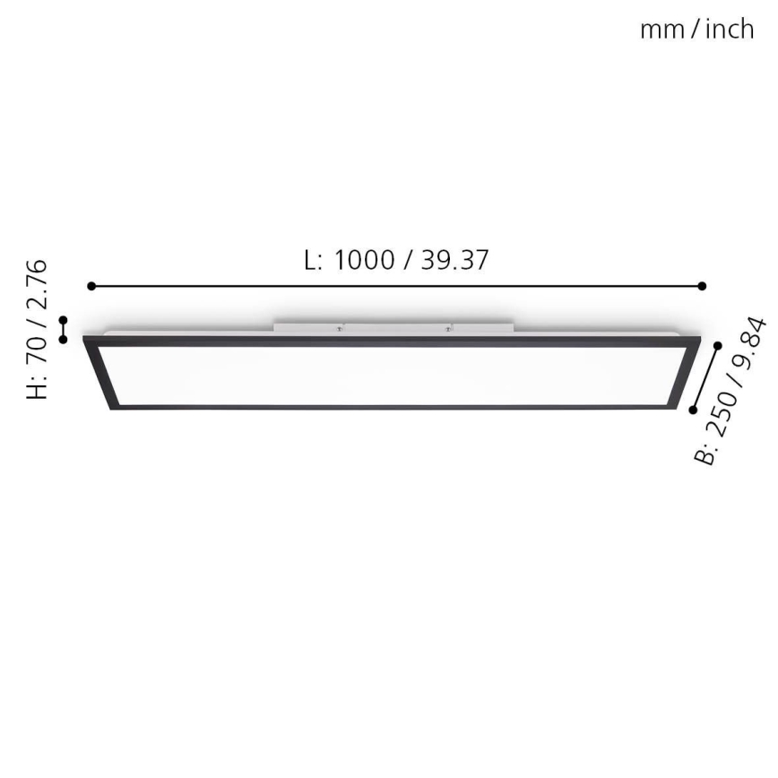 Eglo - LED Himmennettävä paneeli LED/25W/230V 2700-5000K + kaukosäädin