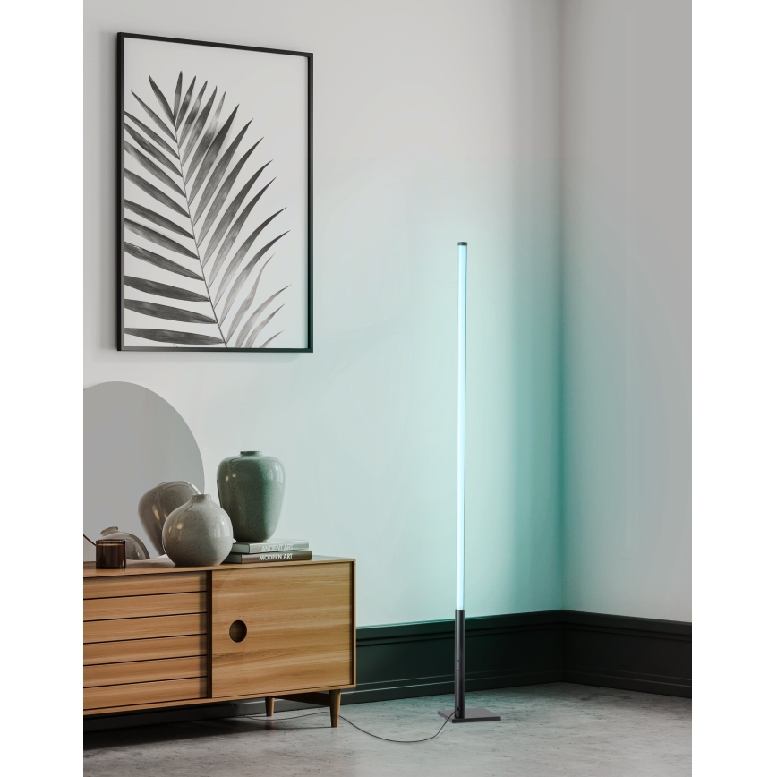 Eglo - LED RGB Himmennettävä lattialamppu LED/13,5W/230V 2700-6500K + kaukosäädin