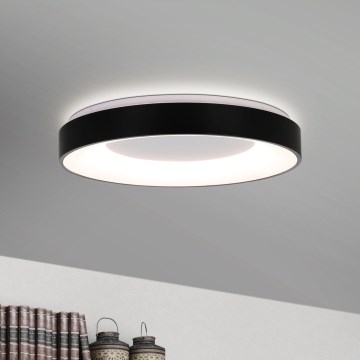 Eglo 75661 - Himmennettävä LED-kattovalaisin JUTIO 4xLED/8,1W/230V musta + kauko-ohjaus