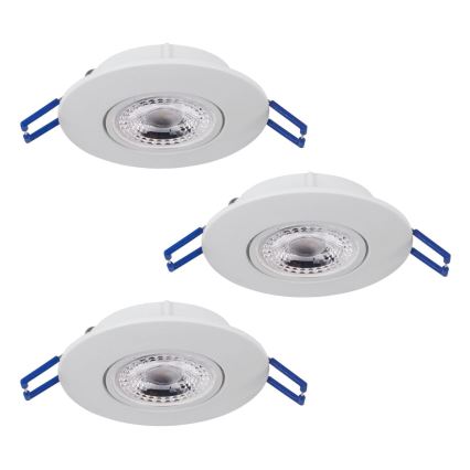 Eglo 75763 - SETTI 3x LED upotettava valo ZUJAR LED/3,4W/230V valkoinen