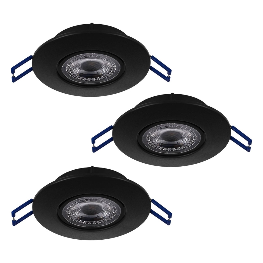 Eglo 75765 - SETTI 3x LED upotettava valo ZUJAR LED/3,4W/230V musta