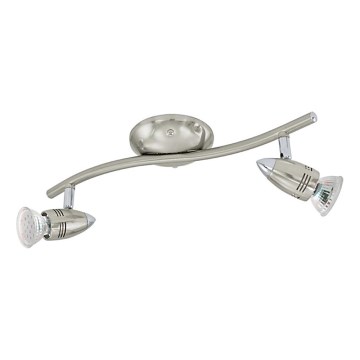Eglo 78023 - LED-kohdevalaisin MAGNUM 2xGU10/3W/230V 3000K mattakromi