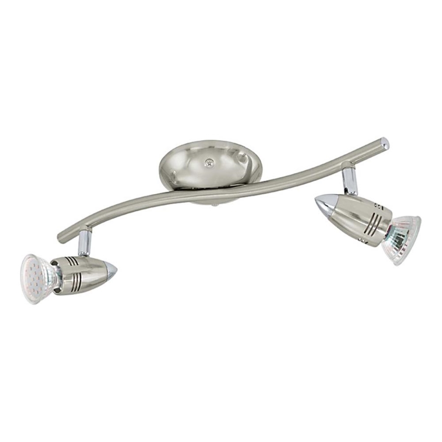 Eglo 78023 - LED-kohdevalaisin MAGNUM 2xGU10/3W/230V 3000K mattakromi