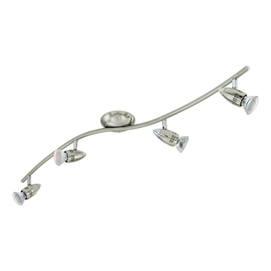 Eglo 78025 - LED-kohdevalaisin MAGNUM 4xGU10/3W/230V 3000K mattakromi