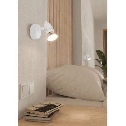 Eglo 780447 - LED-seinävalaisin SABADELL 1xGU10/2,8W/230V 3000K valkoinen