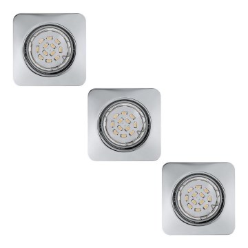 Eglo 78228 - SETTI 3xLED Upotettu valo PENETO 1xGU10/5W/230V