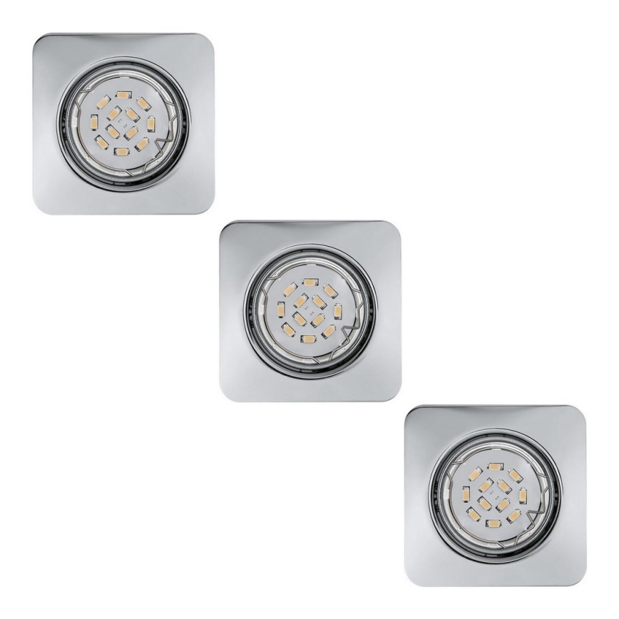 Eglo 78228 - SETTI 3xLED Upotettu valo PENETO 1xGU10/5W/230V