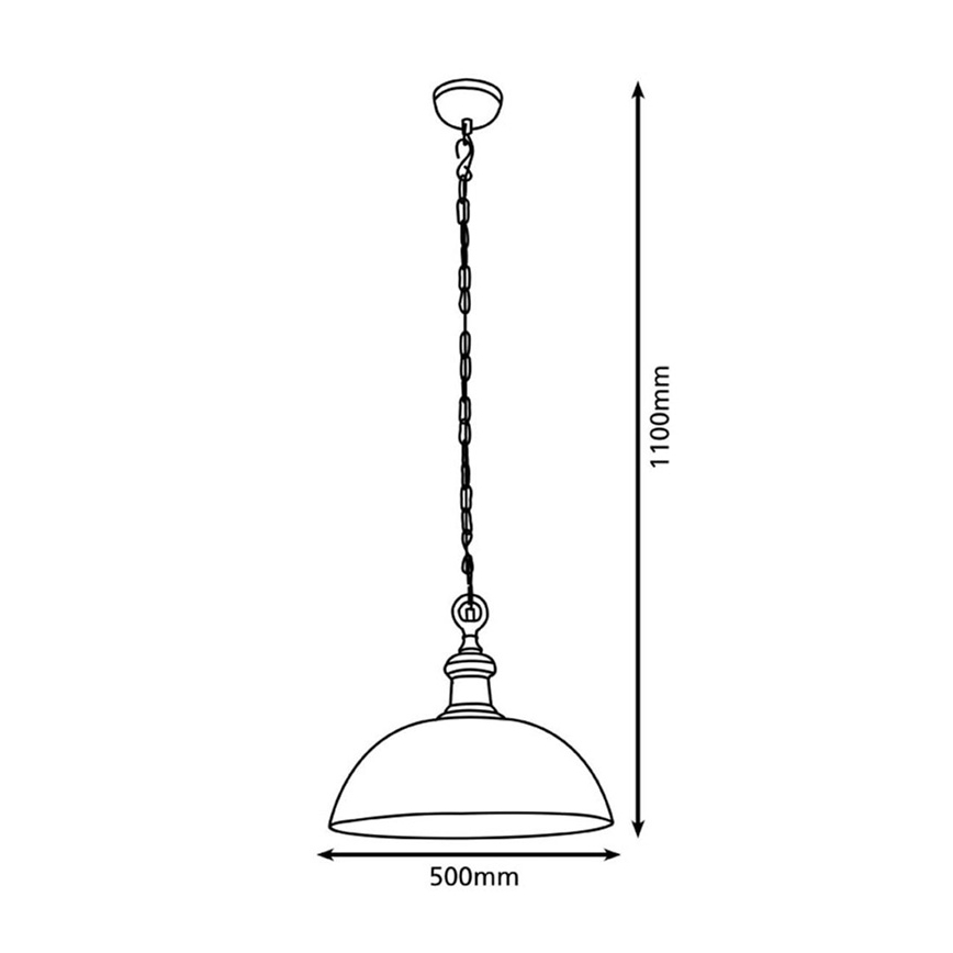 Eglo 78301 - Kattokruunu narulla EASINGTON 1xE27/60W/230V halkaisija 500 mm