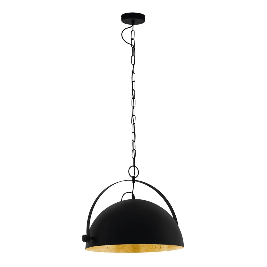 Eglo 78441 - Kattokruunu ketjussa COVALEDA 1xE27/60W/230V musta