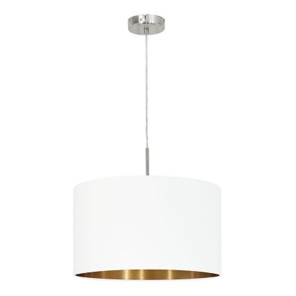 Eglo 78695 - Kattokruunu johdossa PASTERI 1xE27/60W/230V valkoinen