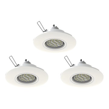 Eglo 78704 - SETTI 3x LED upotettava valo PENETO 1xGU10/3,3W/230V valkoinen