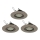 Eglo 78705 - SETTI 3x LED upotettava valo PENETO 1xGU10/3,3W/230V mattakromi