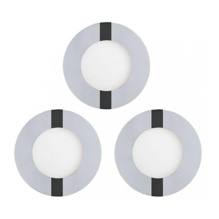 Eglo 78733 - SETTI 3x LED Kylpyhuoneen upotettava valo FUEVA 1xLED/2,7W/230V IP44
